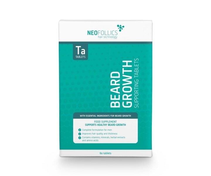 Beard Growth Supporting Tablets - 2x60st