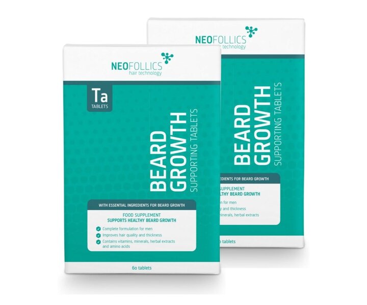 Beard Growth Supporting Tablets - 2x60st