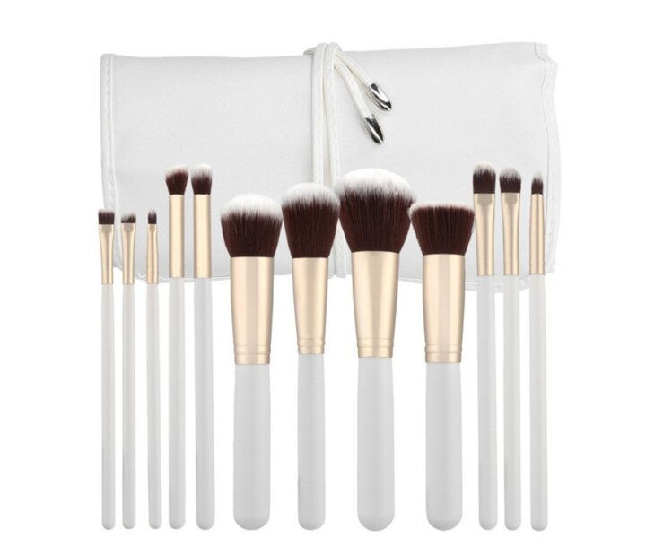 Luxe Make-up Brush Set Wit - 12 pcs