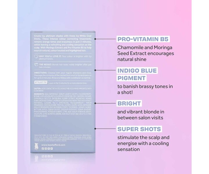 Bleach Blondes Ice White Toning Cool Shots - 4x 15ml