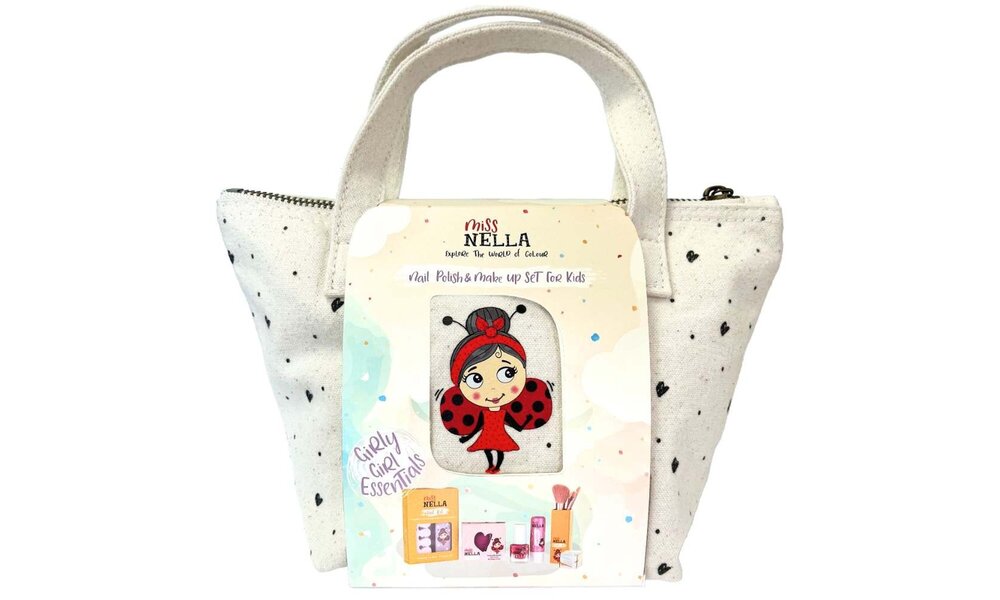 Miss Nella Girly Girl Essentials Canvas Makeup Bag ♡ Haarspullen