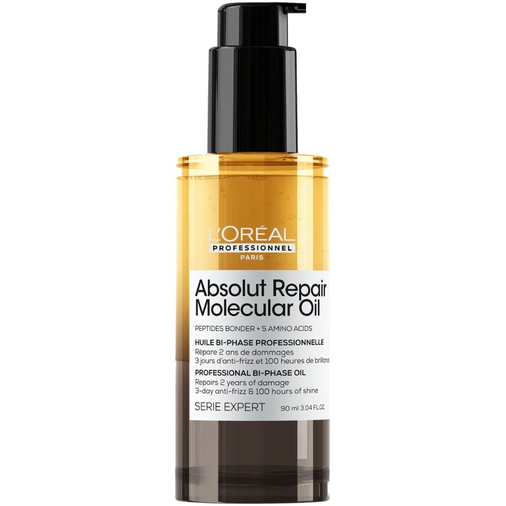 L'oreal Professionnel Bi Phase Haarolie Voor Alle Beschadigde Haartypes  - Absolut Repair Molecular Bi-phase Haarolie - Voor Alle Beschadigde Haartypes