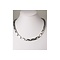 H9055S Magnetschmuck Halskette Silber
