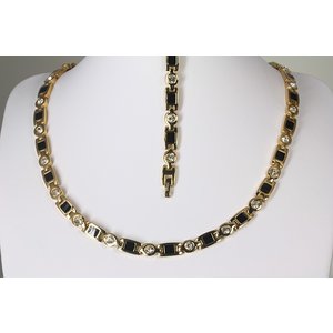 H9062G-Set Magnetschmuck-Set im Stil Gold