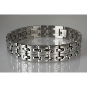 8008S Magnetschmuck Armband für Herren Silber