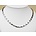 H9031S Schmale Damen Magnetschmuck Halskette Silber