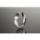 R3699 Magnetschmuck Ring Silber + Zirkonia