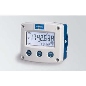 Fluidwell F118 Flow rate monitor / totalizer - with linearization, high / low alarm, analog and pulse outputs