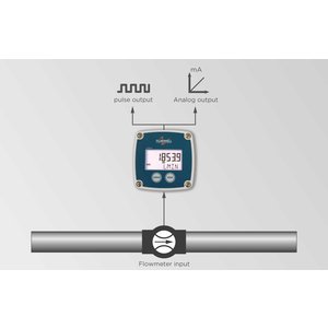 Fluidwell B-Smart - Flow rate Indicator / Totalizer with pulse and analog output