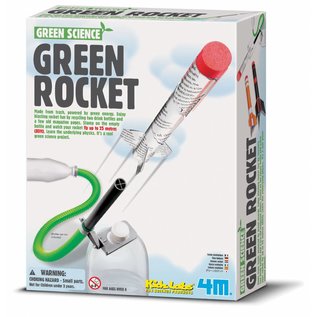 4M 4M science  green rocket, groene raket