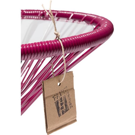 Silla Acapulco Tisch Japón violett Wein mit Glastischplatte