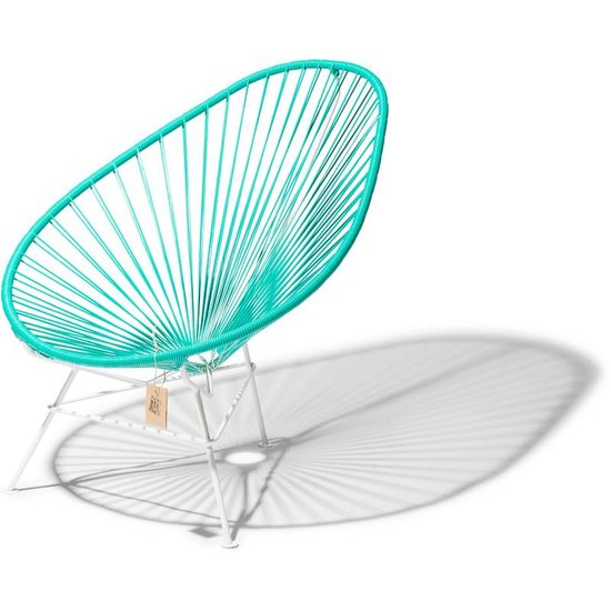 Silla Acapulco Silla Acapulco aqua/turquesa, estructura blanca