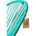 Silla Acapulco Silla Acapulco aqua/turquesa, estructura blanca