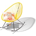 Silla Acapulco Fauteuil à bascule Acapulco fait à la main, jaune