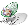 Silla Acapulco Fauteuil à bascule Acapulco fait à la main, vert foncé