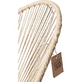 Silla Acapulco Acapulco hemp rocking chair, white frame