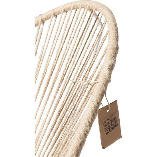 Silla Acapulco Acapulco schommelstoel hennep, wit frame