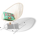 Silla Acapulco Acapulco schommelstoel hennep, wit frame