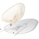 Acapulco Schaukelstuhl Hanf, 100% natürlich, mit weißem Gestell