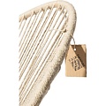 Silla Acapulco Fauteuil Acapulco en chanvre 100% naturel, cadre blanc