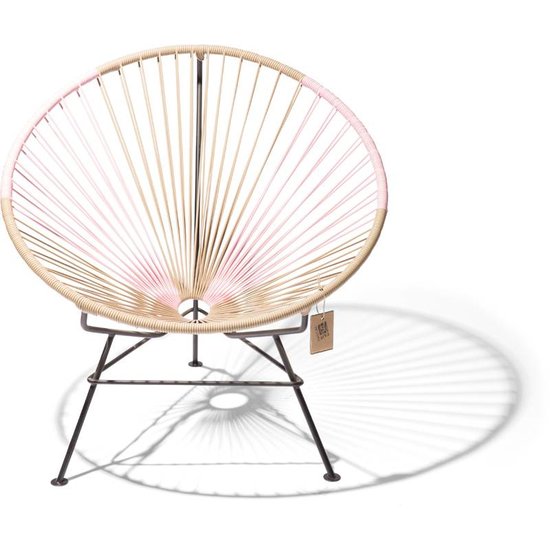 Silla Acapulco Condesa bicolor beige & pastel rose