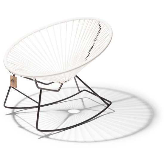 Silla Acapulco Der Condesa Schaukelstuhl weiß