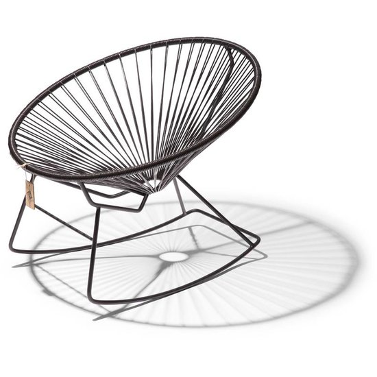 Silla Acapulco Condesa rocking chair black