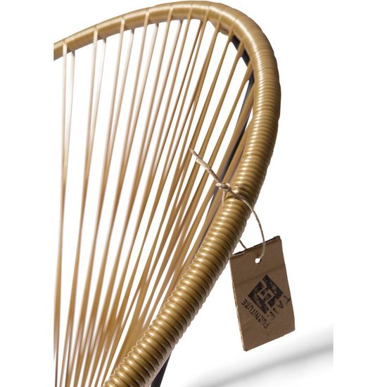 Silla Acapulco Condesa Stuhl gold, handgefertigt in Mexiko