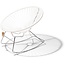 Silla Acapulco Condesa schommelstoel wit, frame in chroom, handgemaakt in Mexico