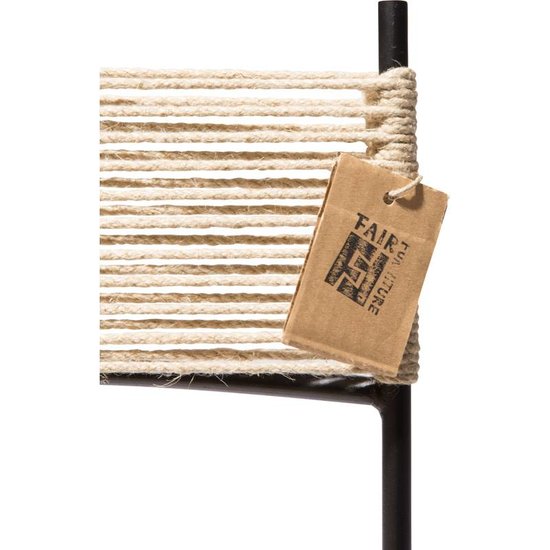 Silla Acapulco Polanco eetkamerstoel hennep, black frame