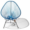 Silla Acapulco Silla Acapulco azul metálico, hecha a mano