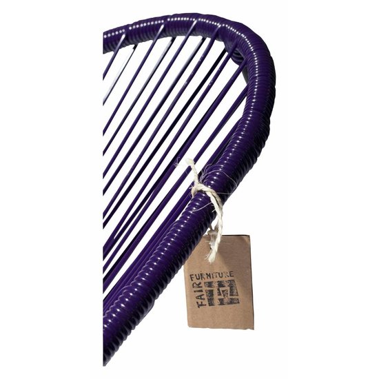 Silla Acapulco Silla Acapulco hecha a mano, morada