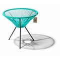 Silla Acapulco Table Japón turquoise with glass table top