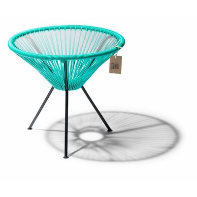 Table Japón turquoise with glass table top