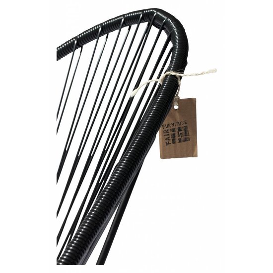 Silla Acapulco Handmade Acapulco rocking chair 100% black