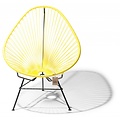 Silla Acapulco Fauteuil Acapulco jaune canari, faite à la main au Mexique