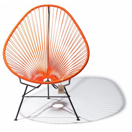 Silla Acapulco Fauteuil Acapulco orange, faite à la main au Mexique