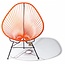 Silla Acapulco Fauteuil Acapulco orange, faite à la main au Mexique