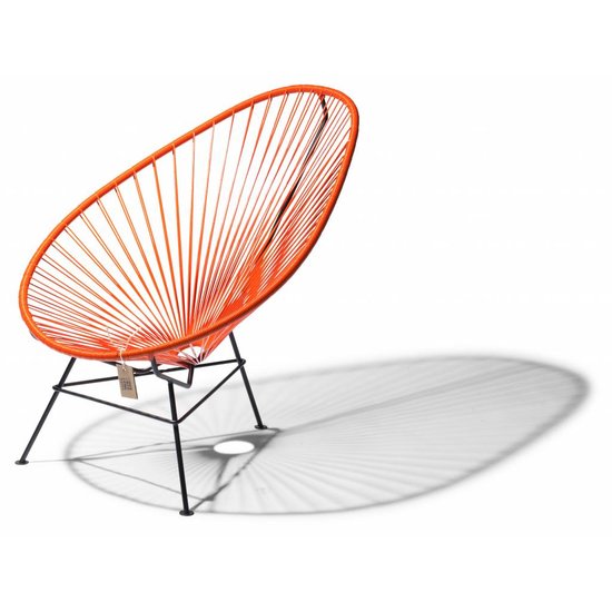 Silla Acapulco Silla Acapulco naranja, hecha a mano