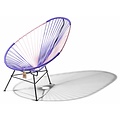 Silla Acapulco Handgemaakte Acapulco stoel bicolor paars & roze