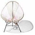 Silla Acapulco Fauteuil Acapulco bicolor beige & rose