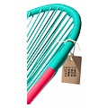 Silla Acapulco Handmade Acapulco chair turquoise & Mexican pink, black frame