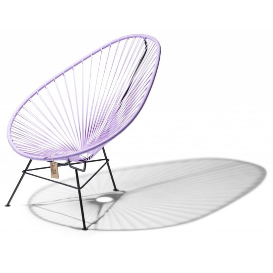 Silla Acapulco Sedia Acapulco lilla, fatta a mano