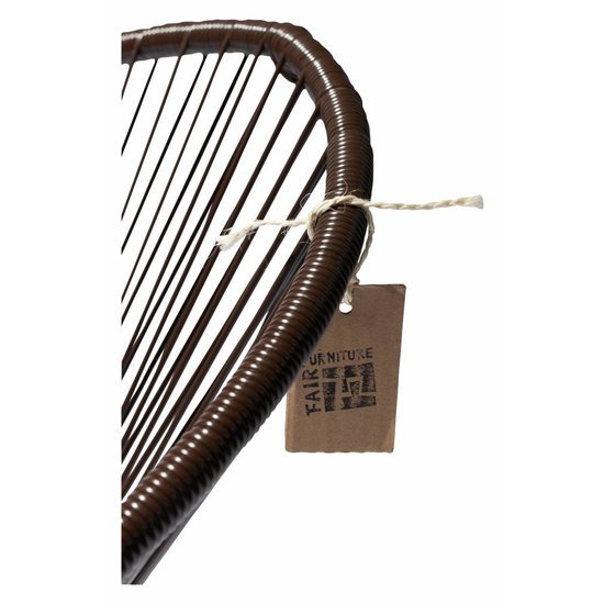 Silla Acapulco Chocolade kleur Condesa stoel, handgemaakt