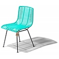 Silla Acapulco Rosarito eetkamerstoel aqua turquoise