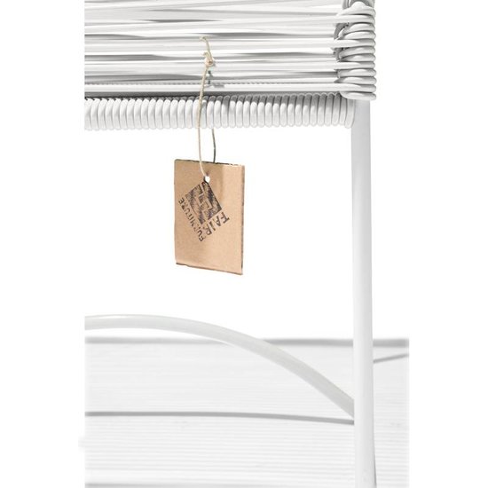 Silla Acapulco Xalapa bankje wit, wit frame