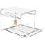 Silla Acapulco Xalapa bench or footrest white, white frame
