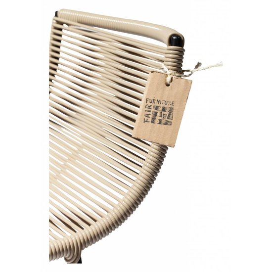 Silla Acapulco Taburete Zicatela beige