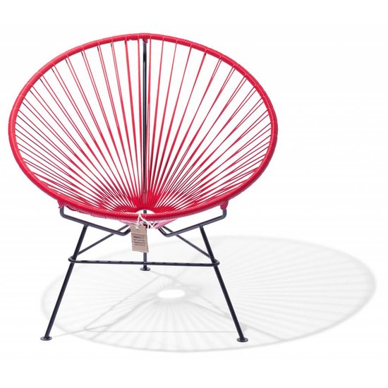 Silla Acapulco Silla Condesa rojo con base en negro