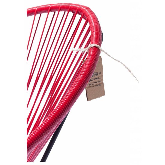 Silla Acapulco Condesa Stuhl rot, 100% handgefertigt